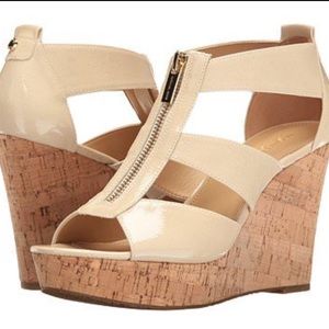 Michael Kors Damita Wedge in Ecru. Worn 2X